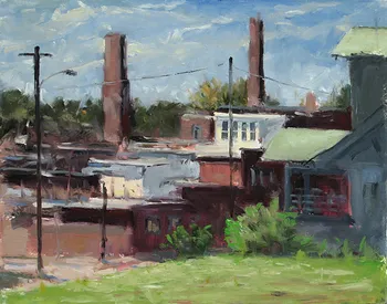 Painting Oil_Maplewood Chimneys_11x14